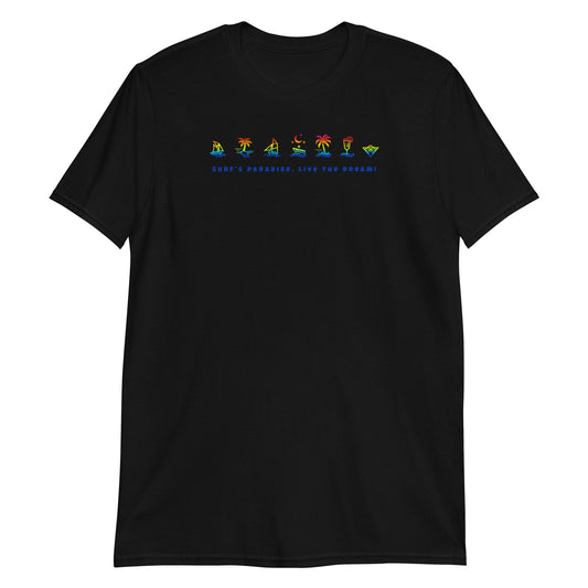 Surf's Paradise | Black | Unisex T-Shirt