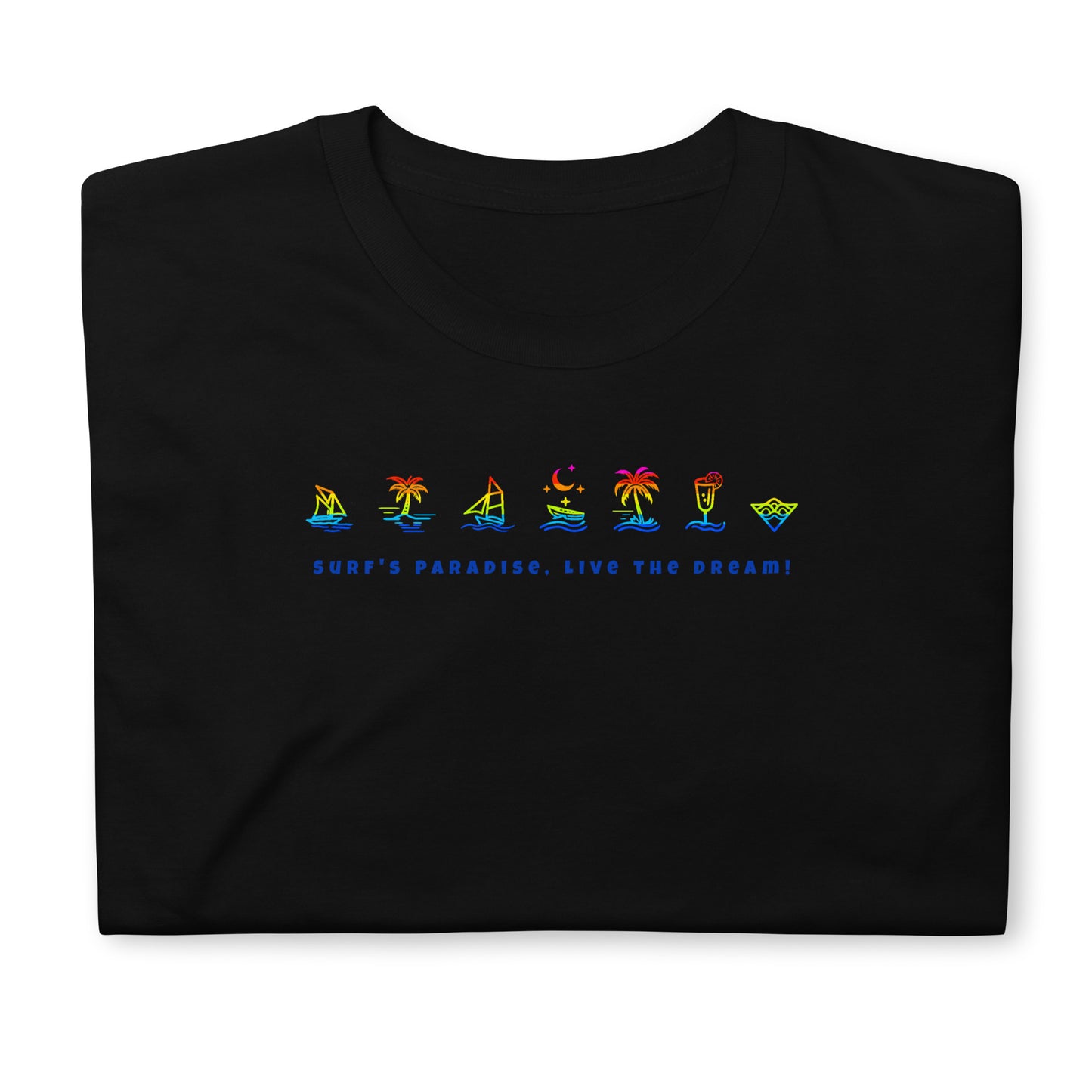 Surf's Paradise | Black | Unisex T-Shirt