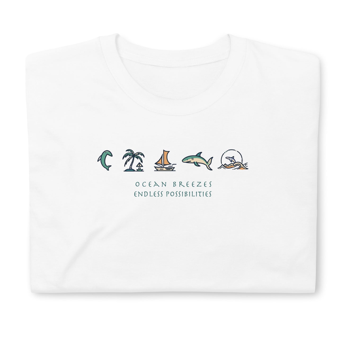 Ocean Breezes | White | Unisex T-Shirt