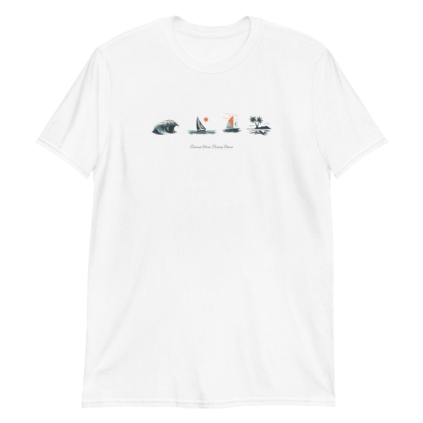 Chasing Waves | White | Unisex T-Shirt