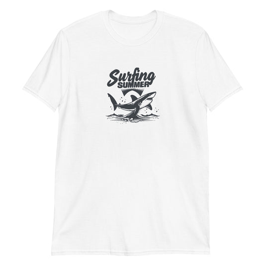 Surfing summer | White | Unisex T-Shirt