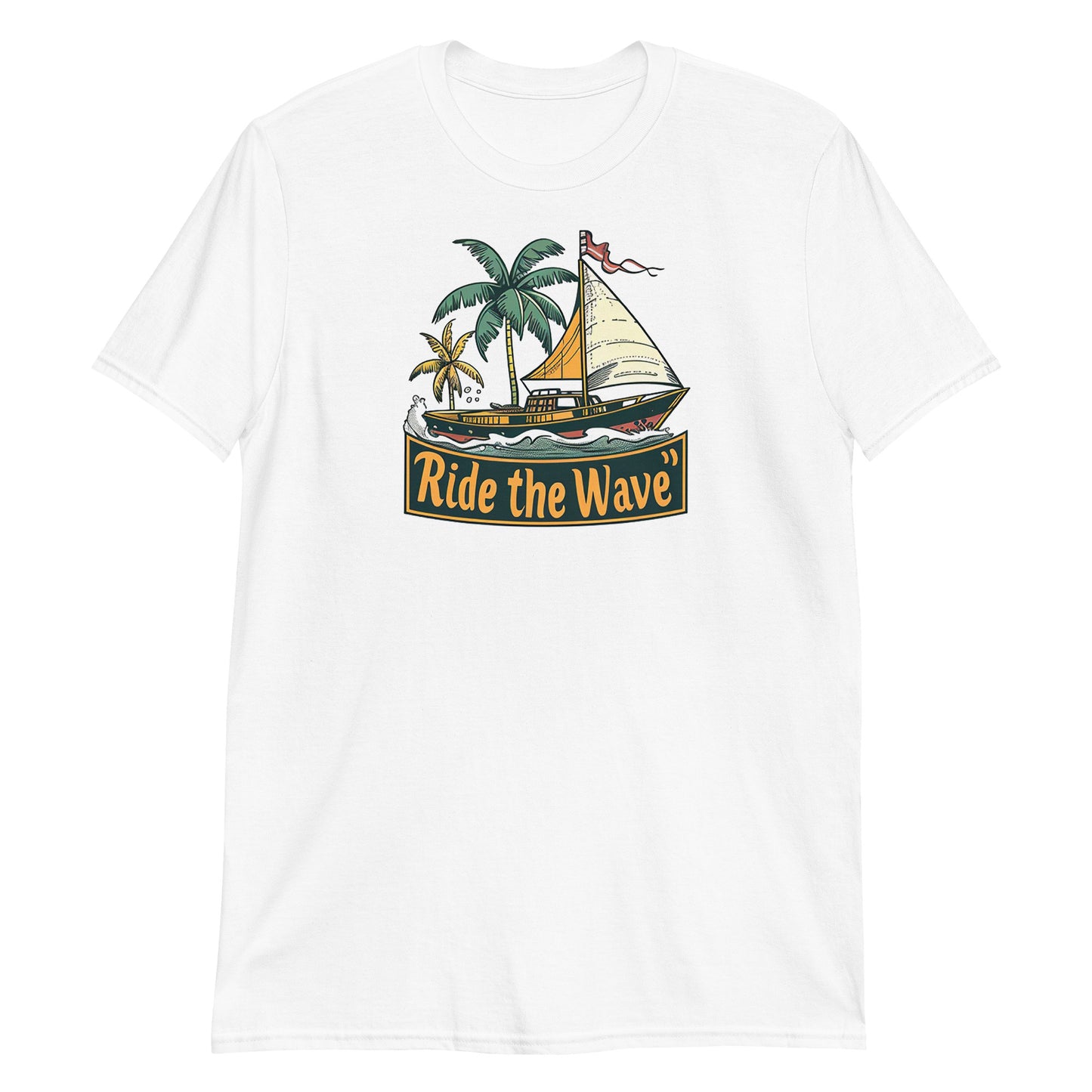 Ride the wave | White | Unisex T-Shirt