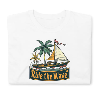 Ride the wave | White | Unisex T-Shirt