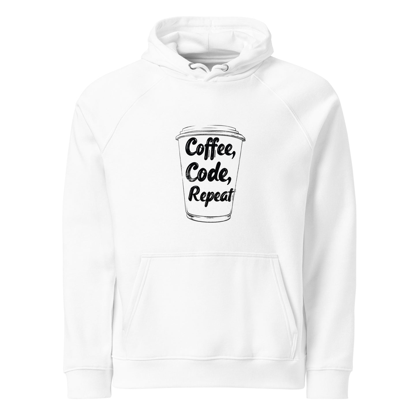 Coffee Code Repeat Unisex organic cotton hoodie