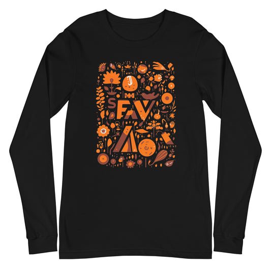 Fav,  black, Unisex Long Sleeve Tee