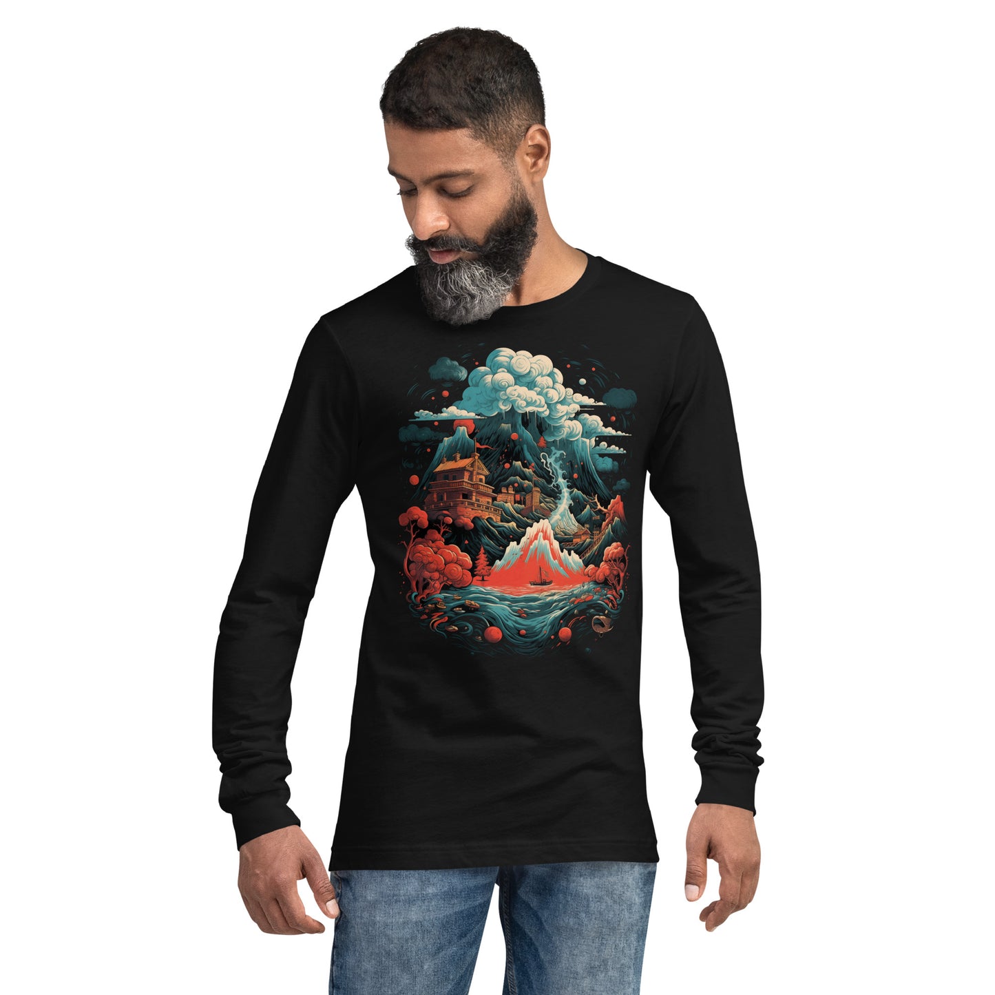 Storm, black, Unisex Long Sleeve Tee