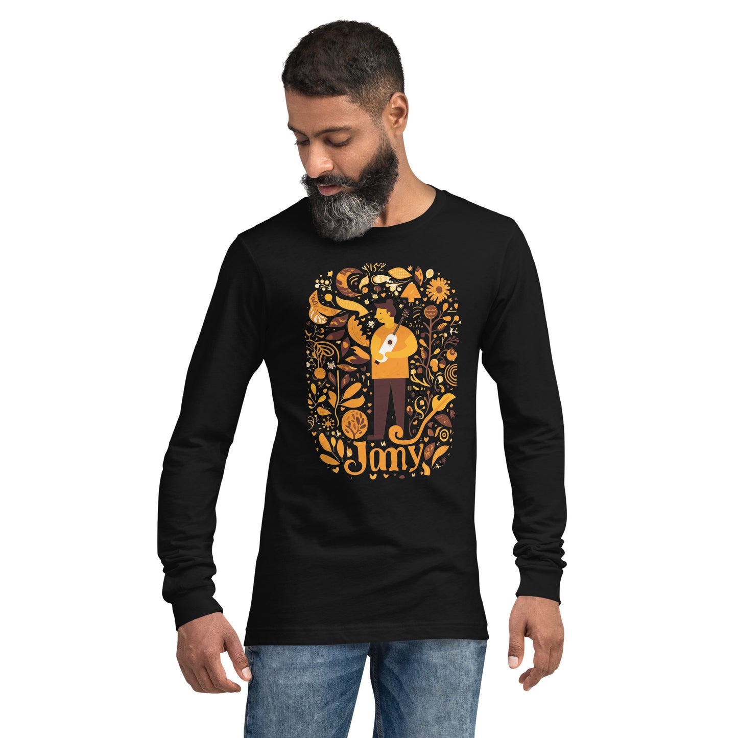 Jamy,  black, Unisex Long Sleeve Tee