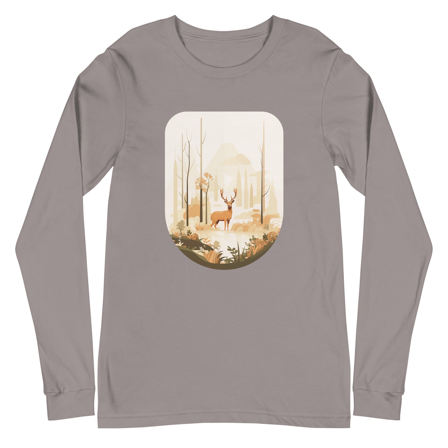 Deer, storm, Unisex Long Sleeve Tee