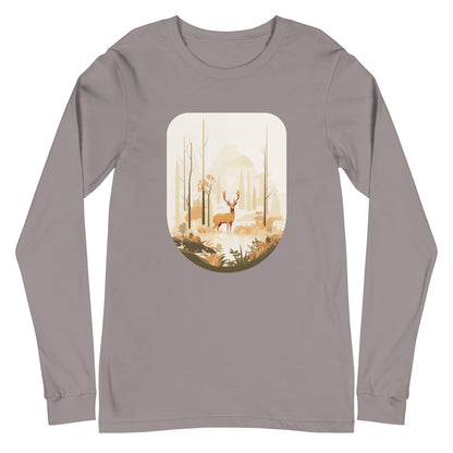 Deer, storm, Unisex Long Sleeve Tee