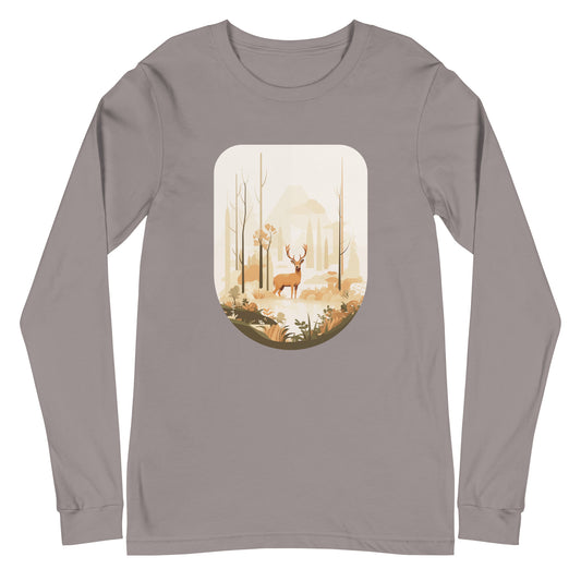 Deer, storm, Unisex Long Sleeve Tee