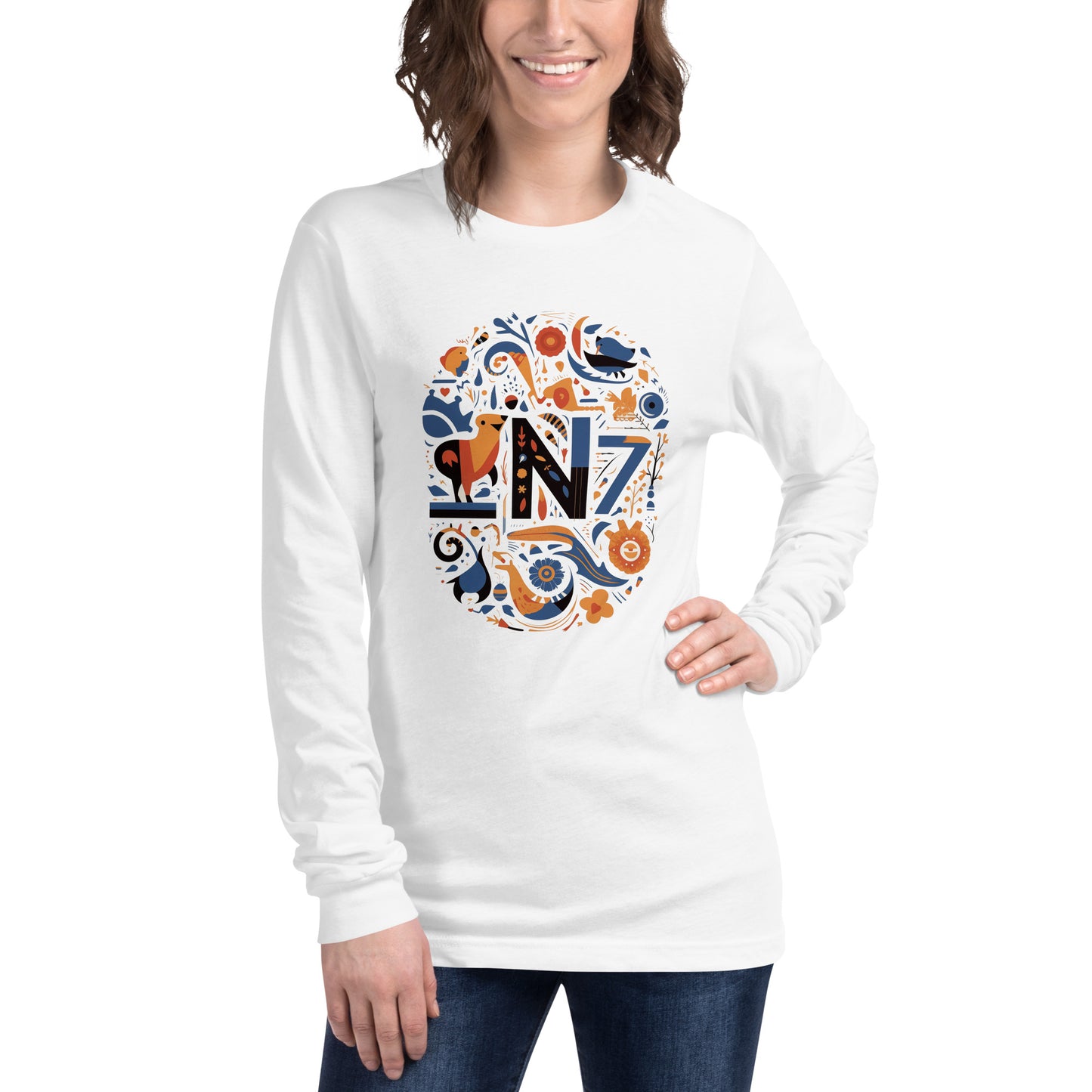 Enjoy, white, Unisex Long Sleeve Tee