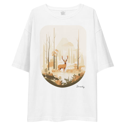 Deer | White | Unisex oversized